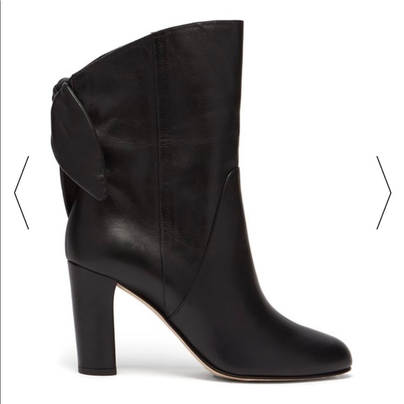 New Jimmy Choo Marlene Black Leather Boot - Picture 5 of 8